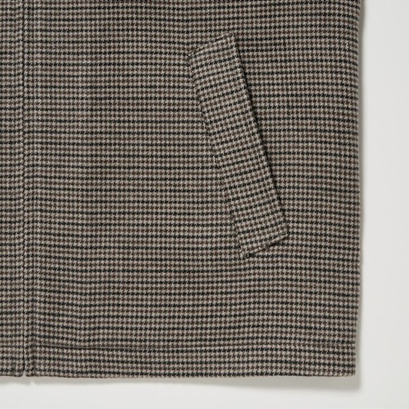 Uniqlo Houndstooth Lightweight Zip Jacket - Brown/Black - Picture 10 of 10
